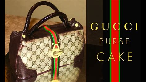 how to make a gucci purse cake|More.